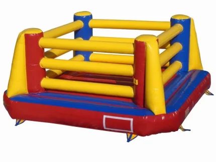Colorful inflatable boxing ring bounce house, ideal for parties and events. High-quality, durable, and affordable. Buy online today for endless fun!