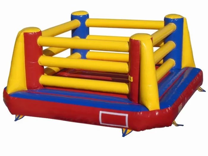 Colorful inflatable boxing ring bounce house, ideal for parties and events. High-quality, durable, and affordable. Buy online today for endless fun!