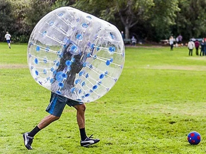 Inflatable bubble soccer ball for outdoor fun and events. Durable and high-quality design. Buy affordable bubble balls online for endless entertainment!